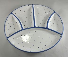 Gmundner Keramik-Teller/Fondue